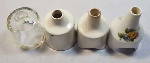 Lot of 4 pie funnels - One has a small chip on the foot
