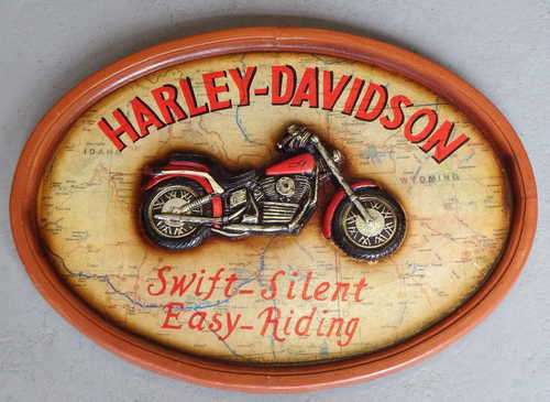 Harley Davidson Novelty wall hanging - 40 x 55 cm