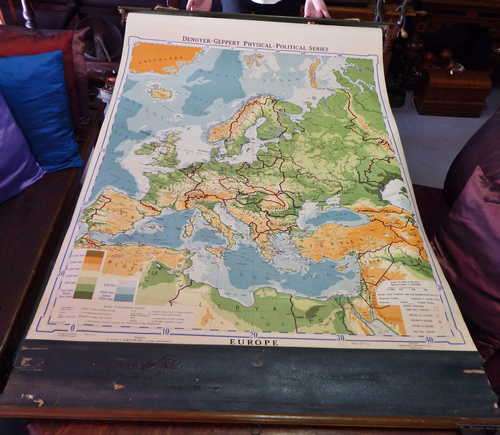 WW2 period Europe map - 166 x 110 cm