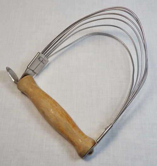 Vintage pastry blender with wooden handle