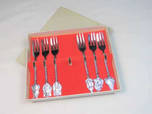 Vintage Nieuwpoort Holland Silverworks fork set - 6 pieces - Rare