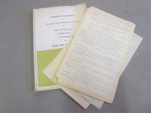 Seminaar materiaal oor Openbare Sedelikheid - September 1965 NG Kerk OVS