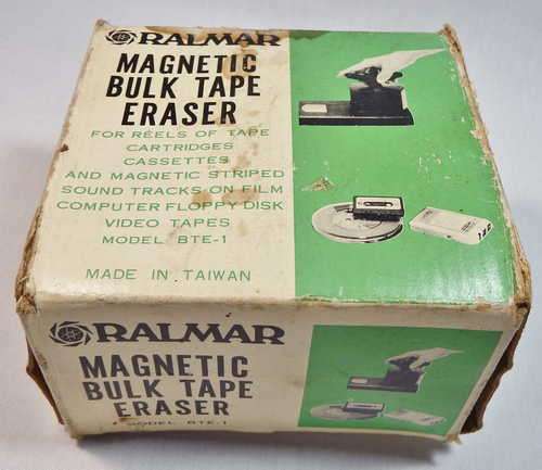 Vintage Ralmar magnetic Bulk tape eraser - Not tested