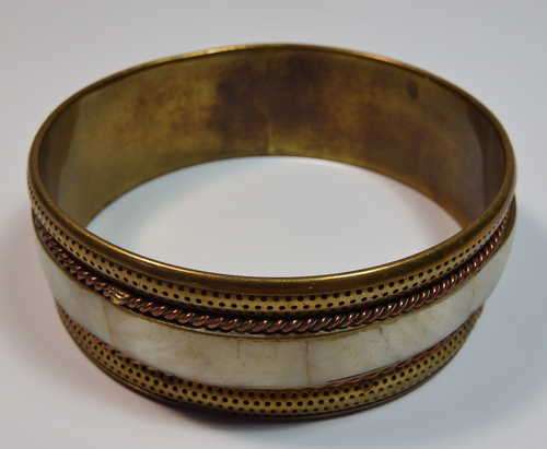 Brass costume jewellery bangle
