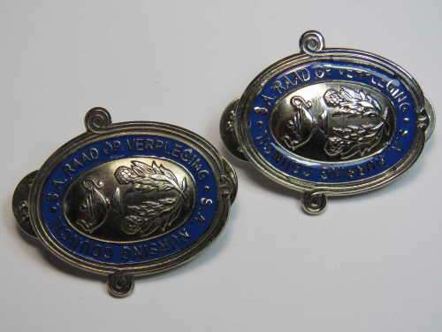 Pair of nursing badges with pins