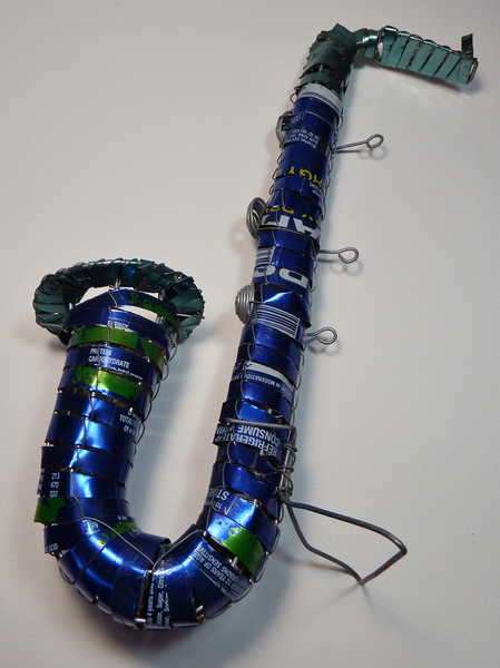 Tin Saxophone made from soda can
