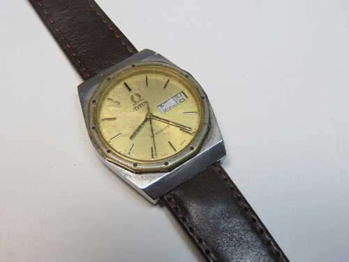 Vintage Titus Automatic mens watch - Working but needs a crown