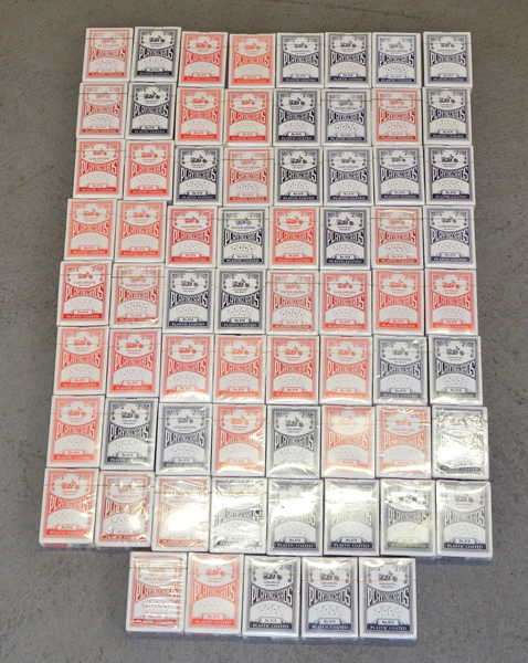 Lot of 69 Packets of playing cards (Heavy item)