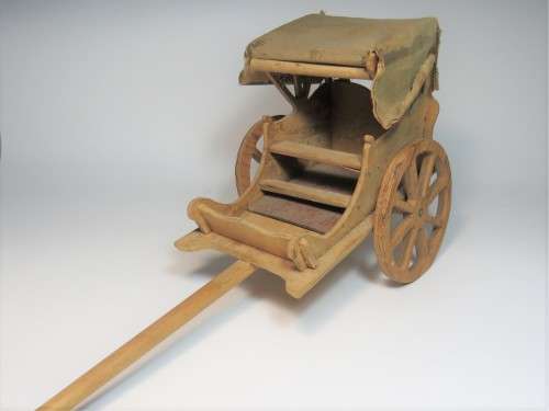 Handmade wooden horse cart