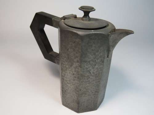 Vintage pewter coffee pot for one