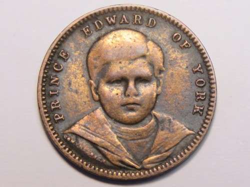 1890`s Prince Edward of York medalist games marker token