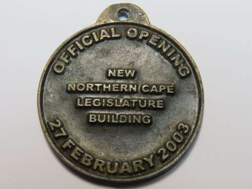 2003 Official opening of the New Northern Cape Legislature building medal
