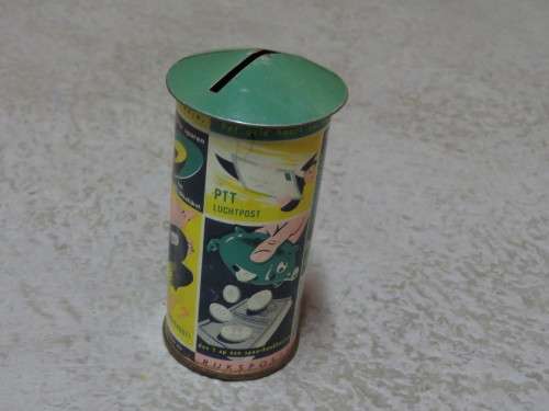 Vintage Rijkspostspaarbank tin money box