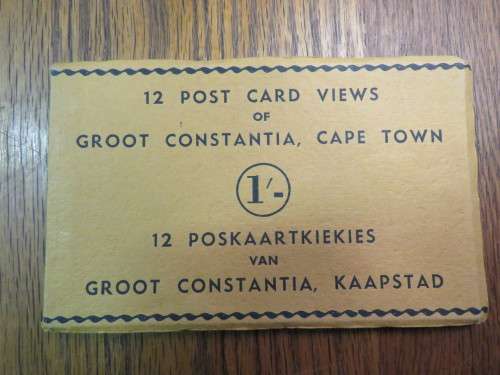 Mint condition booklet with 12 postcards views of Groot Constantia Cape Town - Vintage set