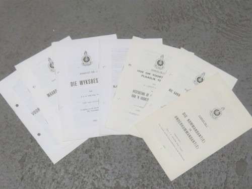 Voortrekker pamphlets no. 1, 2, 3, 4, 5, 9 and 15