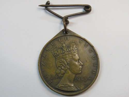 1953 Elizabeth Secunda Coronation medallion - Cape Town - Excellent condition