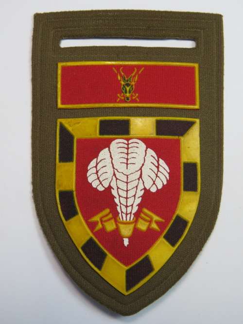 SADF 1 SAI tupperware flash with chief of the army command bar