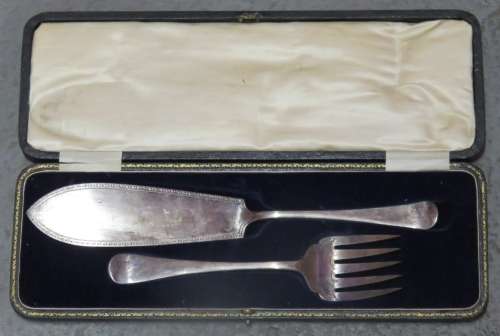 Dixon silverplate serving set - In box
