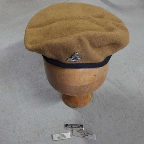 SA Army Cadet Corps beret and badge with 3 drill competition badges - Size: 58
