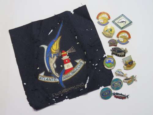 Lot of 14 vintage angling badges
