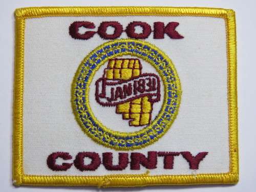 USA Cook County cloth badge