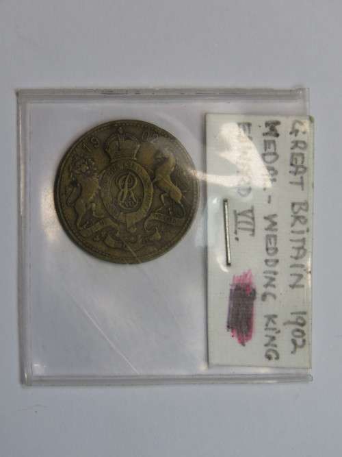 1902 Great Britain King Edward VII wedding medallion