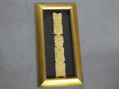 Resin sculpture in frame by Leonard 2007 - 46cm x 23cm