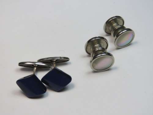 Two pairs of vintage cufflinks