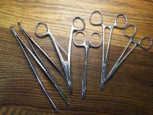 Lot of 6 EX SADF doctor's tools - Stainless steel