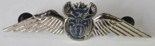 SANDF Air Force Permanent Force Pilot wing - Silver type