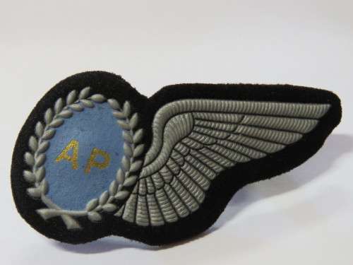SA Air Force Air Photographer tupper wing - Silver type