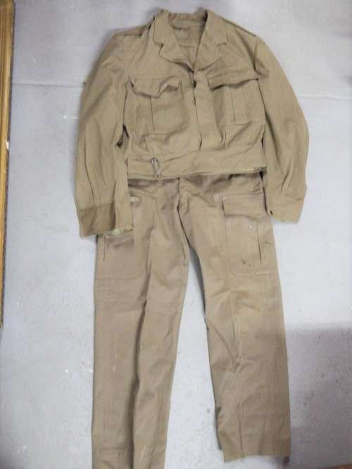 SADF Battle dress bunny jacket and trousers - Some minor damage