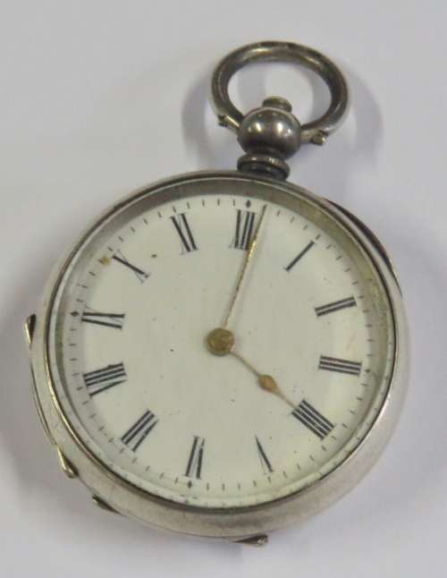 Vintage silver ladies pocket watch - Not working