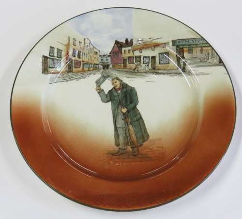 Vintage Royal Doulton Dickensware `Mr Squeers` wall plate
