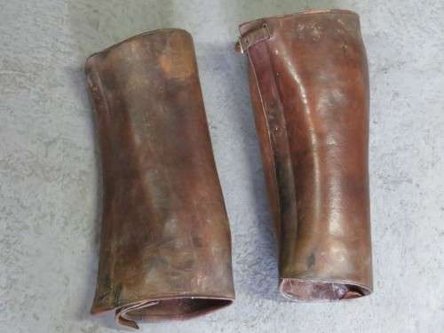 Boer War British Officer  leather puttees/leggings