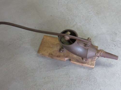 Antique No.1 iron sausage stuffer - 70cm