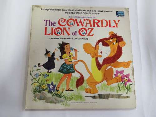 The Story and songs of the Cowardly lion of Oz - A full colour illustrated book and LP