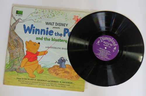 Walt Disney Winnie the Pooh and the blustery day - Book and LP
