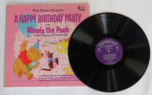Walt Disney Presents a Happy Birthday Party with Winnie the Pooh LP book