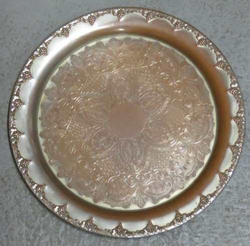 Vintage silverplated tray - Losing colour