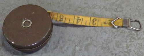 Vintage Walsco 25 foot mechanics`s pal measuring tape