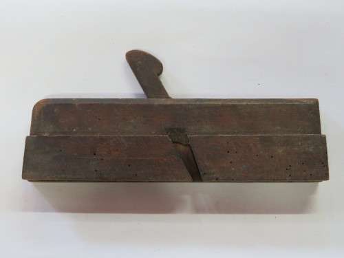 Antique wooden hand plane for tongue and grooves - No blade