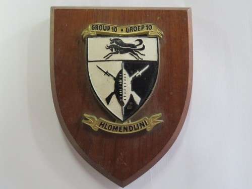 SADF Group 10 HQ Hlomendlini plaque