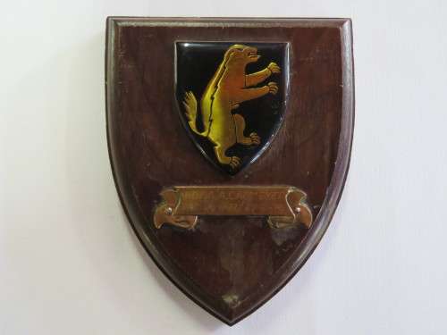 SADF 1 SA Infantry second type plaque awarded to AO A.A. Calmeyer - 1973-1976