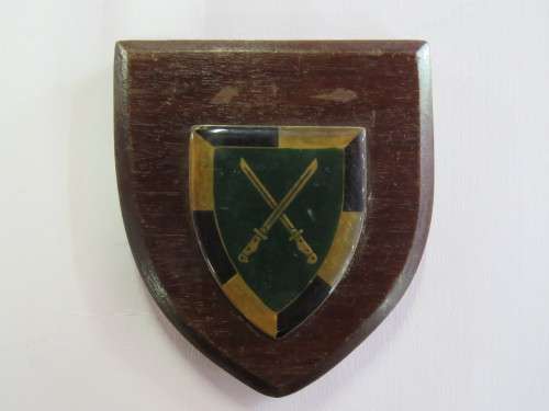 South African Infantry school plaque