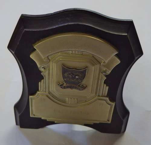 SA Army College 1971 Course completion plaque awarded to Major P.J. Botha