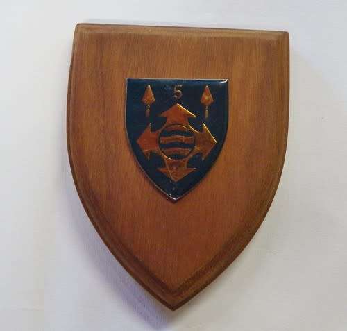 SADF 5 Military works unit plaque