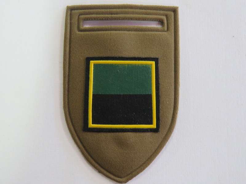 SA infantry Bravo company tupperware flash - No pin - Glued at back