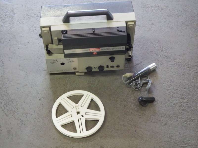 Eumig Mark-S-710 D film projector in original box with microphone