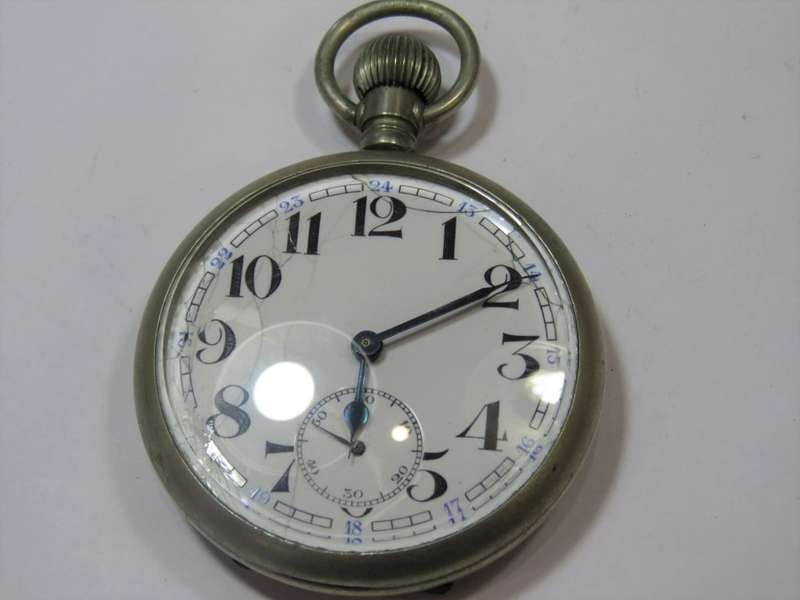 Vintage pocketwatch with silverplated case - Working